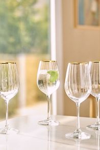 Slide View: 2: Waterfall Wine Glasses, Set of 4