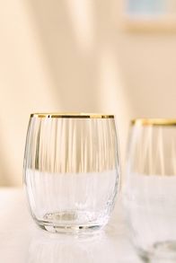 Slide View: 2: Waterfall Stemless Wine Glasses, Set of 4