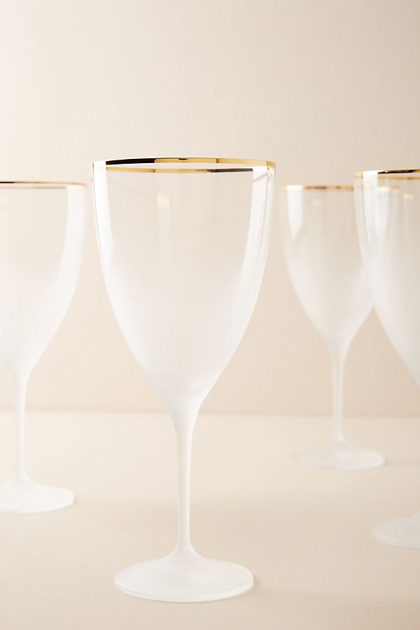 Slide View: 1: Dobra Wine Glasses, Set of 4