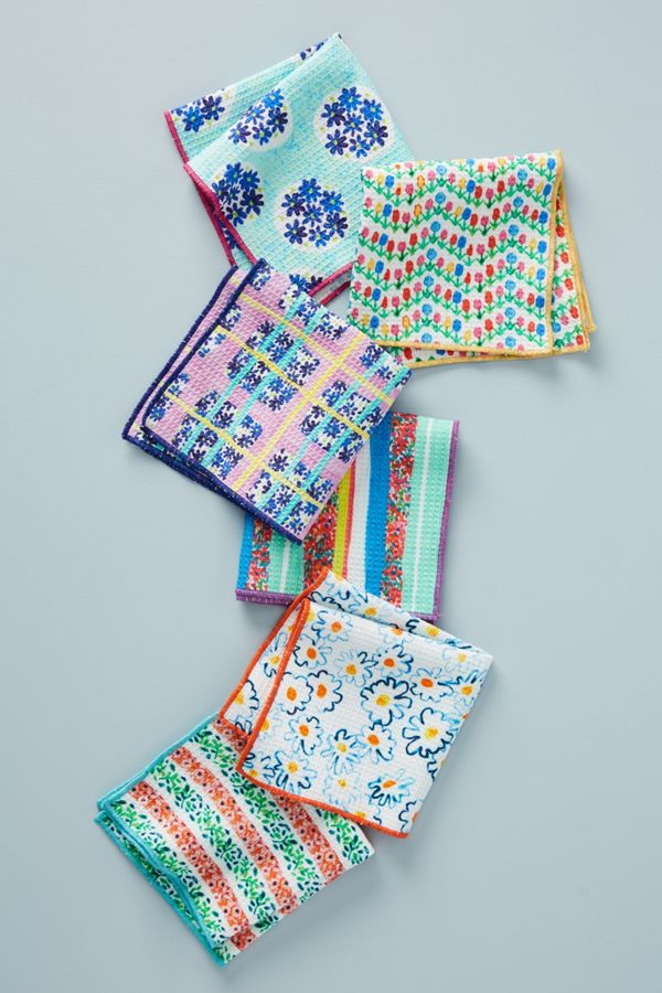 Set of 6 Gabriella Dishcloths Anthropologie UK