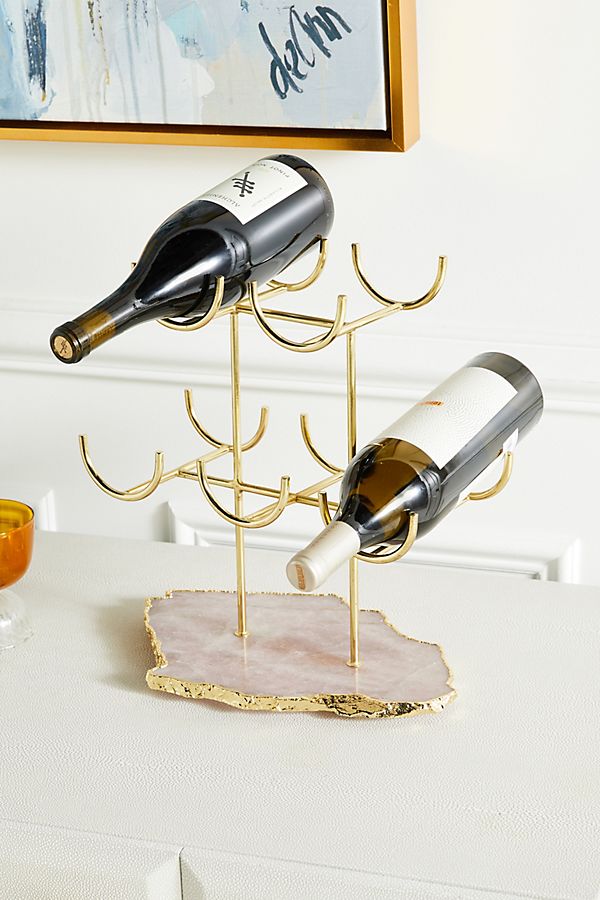Slide View: 1: Rose Quartz Wine Rack