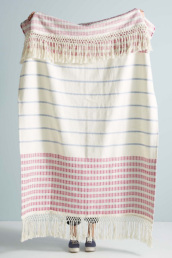 Slide View: 1: Woven Shayna Throw Blanket