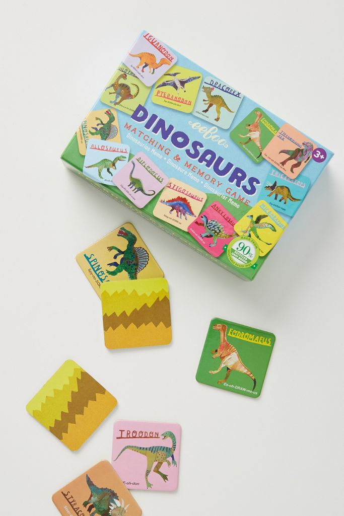 Dinosaur Matching Memory Game Anthropologie