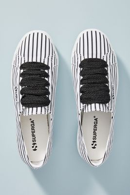 striped platform sneakers