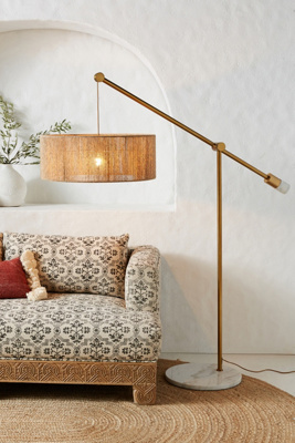 jute floor lamp