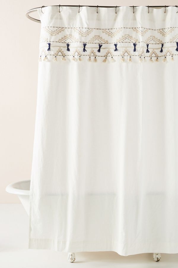 Vineet Bahl Embroidered Romula Shower Curtain Anthropologie