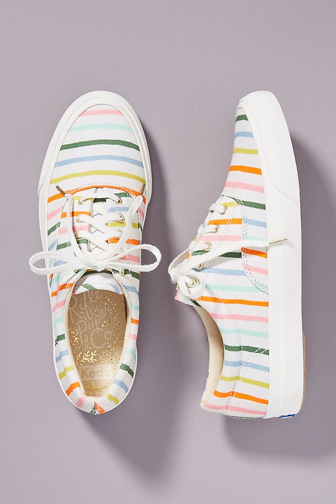 Keds x Rifle Paper Co. Anchor Happy Stripe Sneakers | Anthropologie