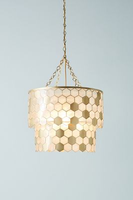 Mercury Glass Pendant Lights At Anthropologie honeycomb chandelier