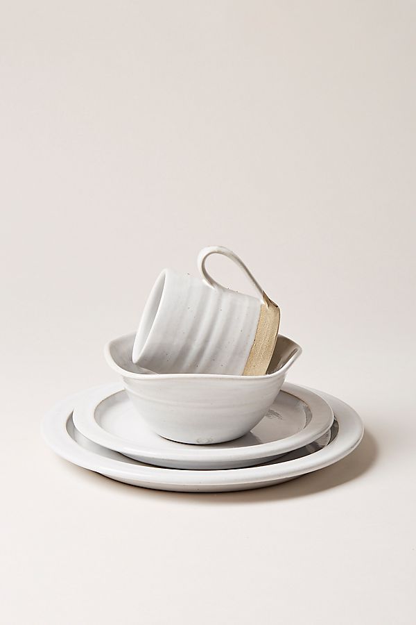 Slide View: 1: Farmhouse Pottery White Silo Place Setting
