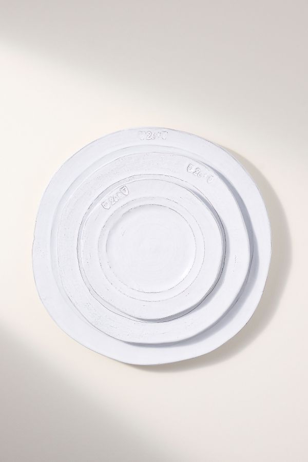 Slide View: 2: The Glenna Italian Earthenware Bread Plates, Set of 4