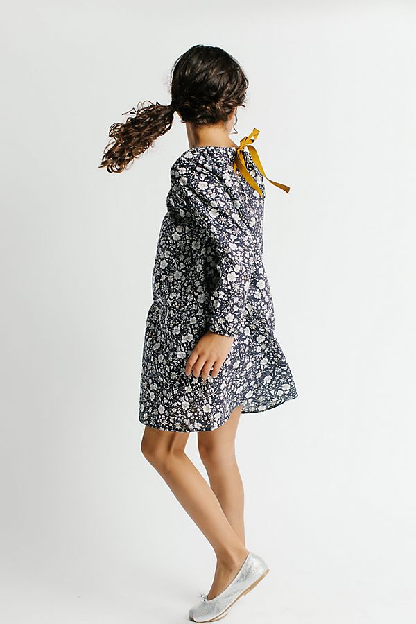 Slide View: 2: Les Petits Carreaux Printed Fleur Dress