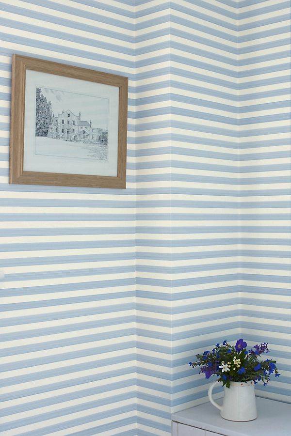 Slide View: 1: Farrow & Ball Closet Stripe Wallpaper
