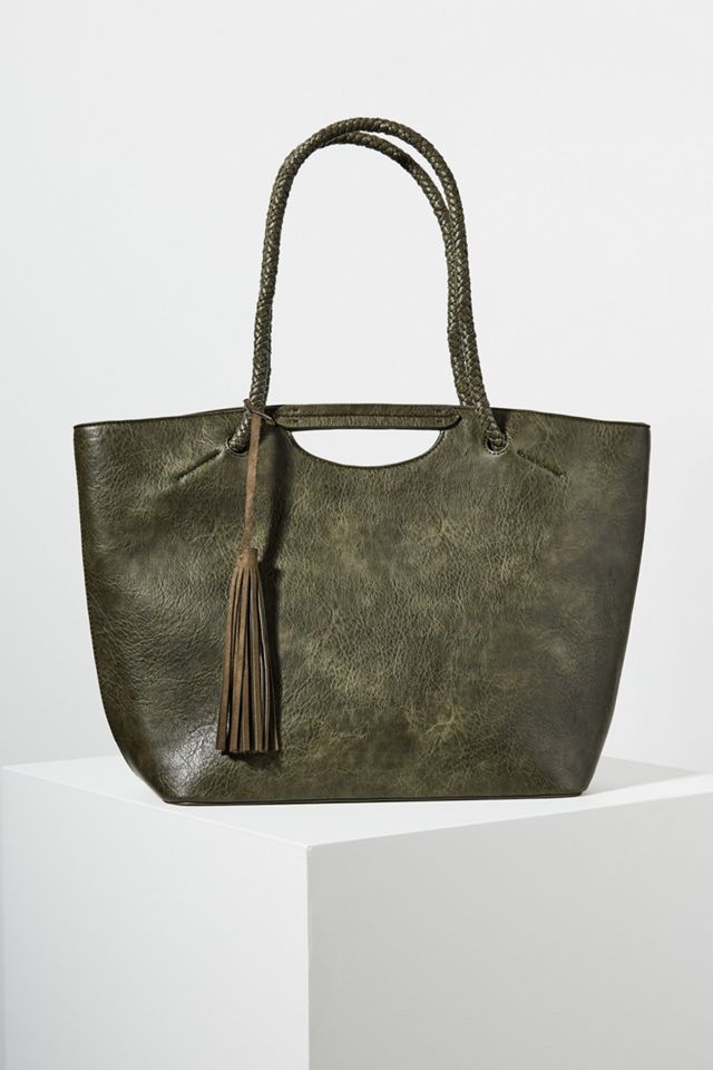 Braided Handle Tote Bag Anthropologie