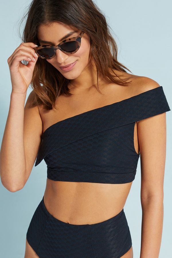 Amaio Black One Shoulder Top