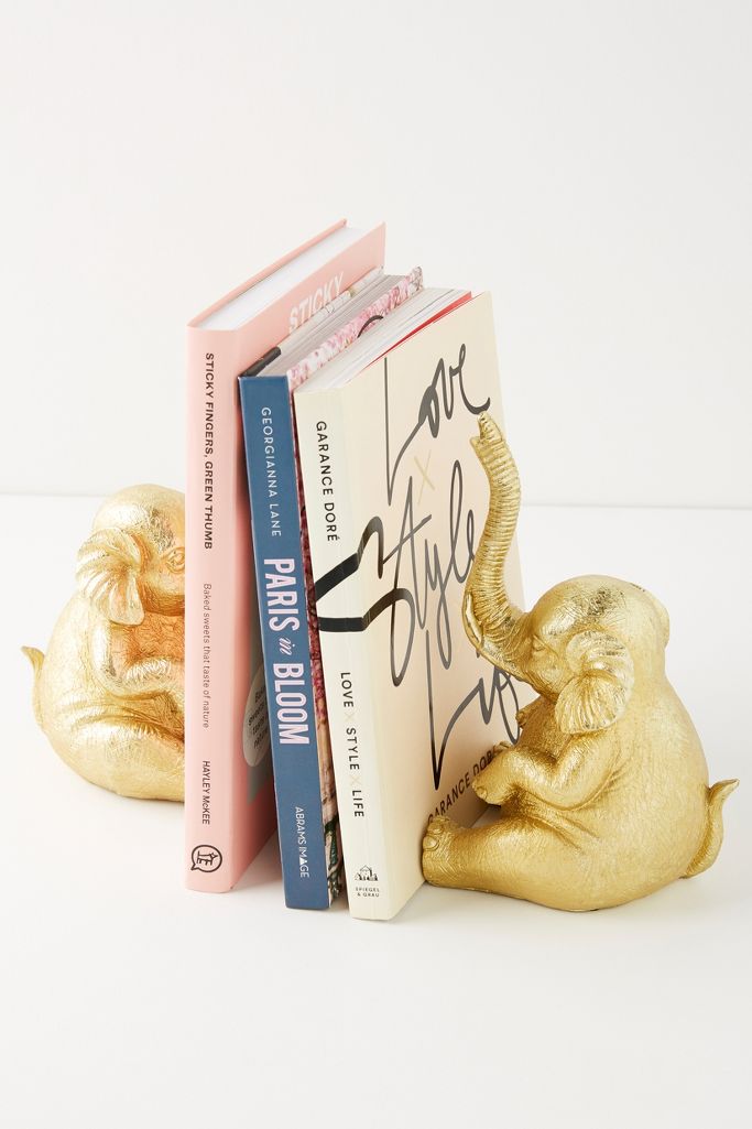 Elephant Book Ends | Anthropologie