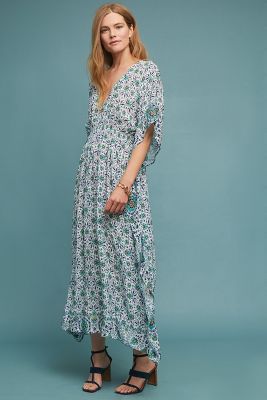 anthropologie caftan dress