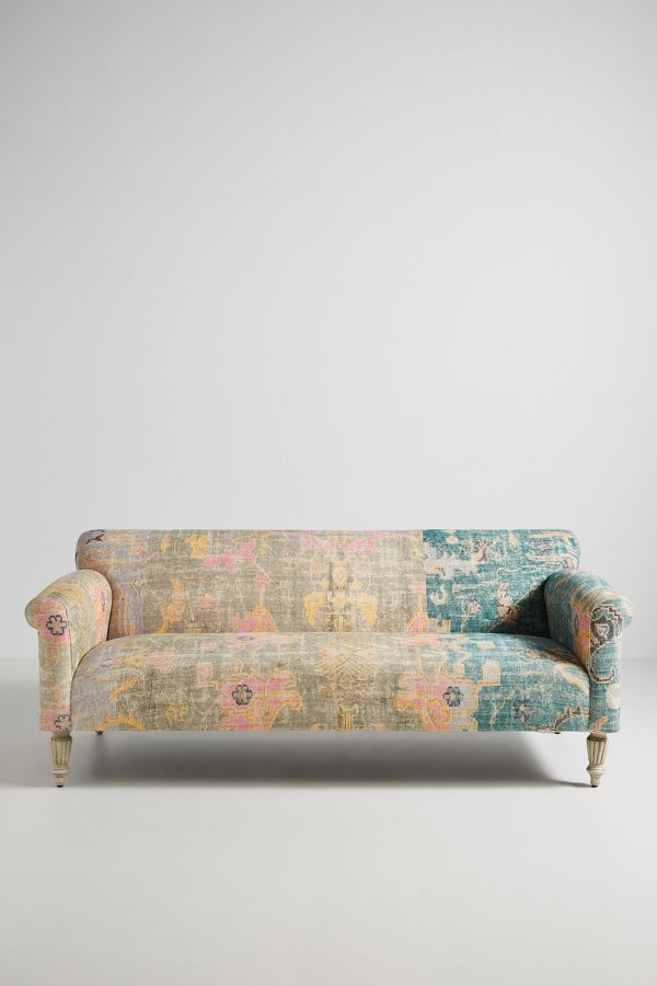 Slide View: 3: Rug-Printed Sofa