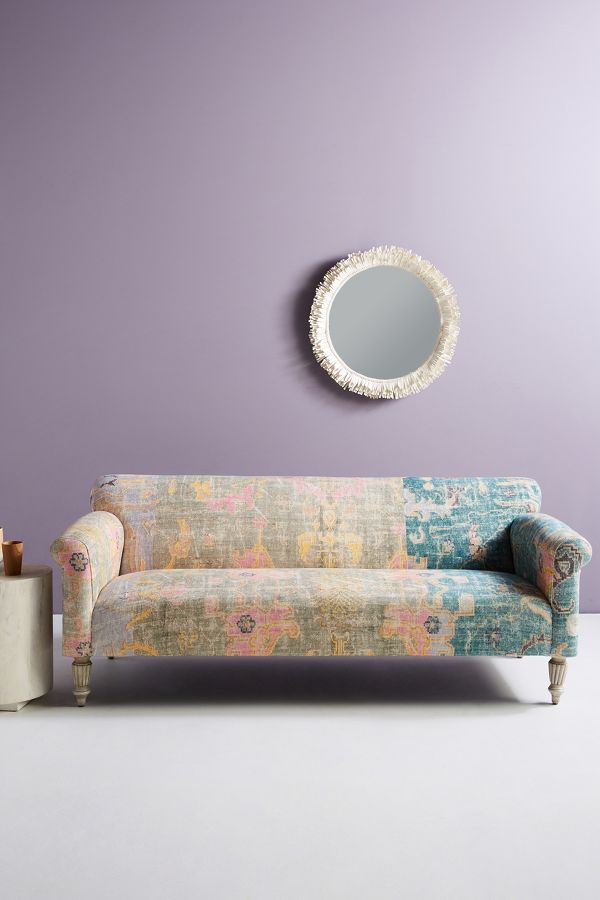 Slide View: 1: Rug-Printed Sofa