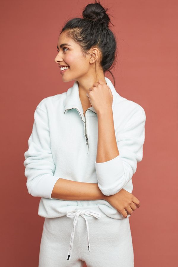 Stateside Terry HalfZip Pullover Anthropologie