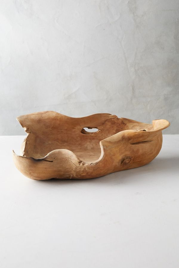 Slide View: 2: Extra Large Teak Bowl