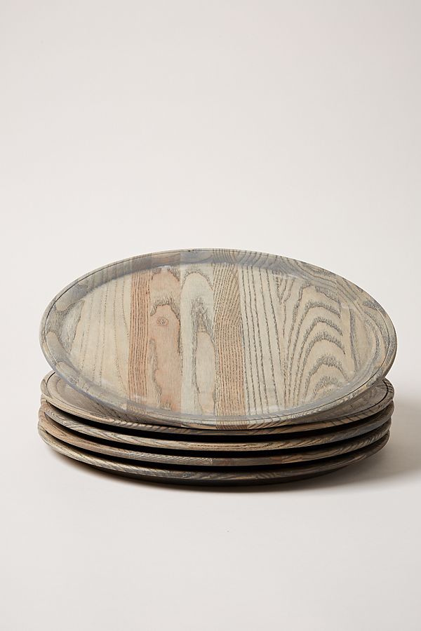 Slide View: 1: Farmhouse Pottery Crafted Wooden Charger