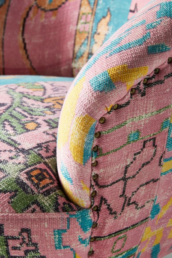Rug-Printed Accent Chair | Anthropologie UK