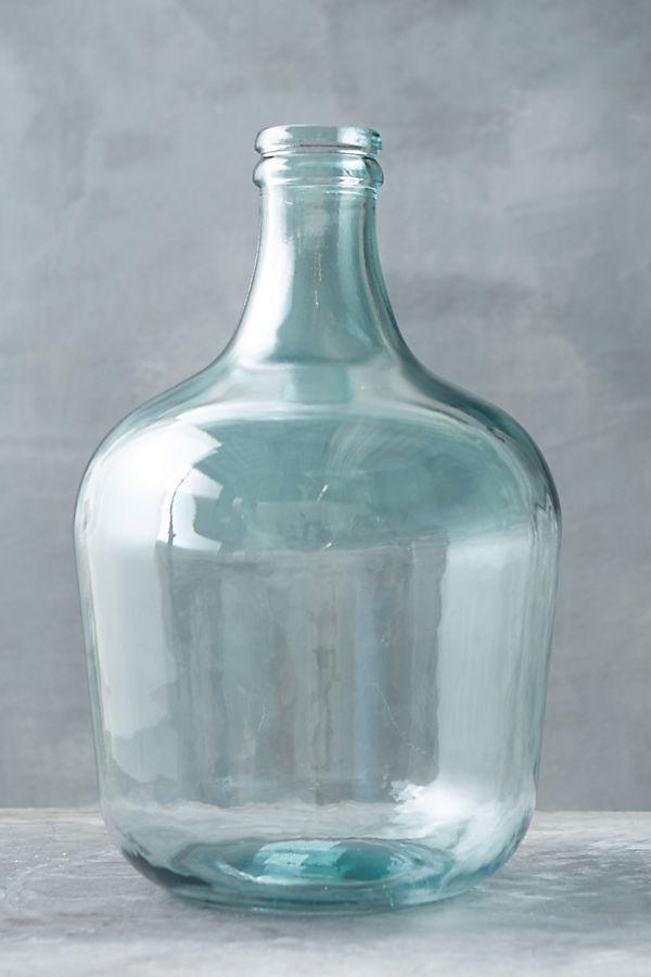 Recycled Glass Bottleneck Vase 100 b