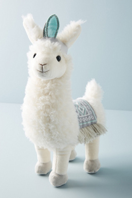 white llama stuffed animal