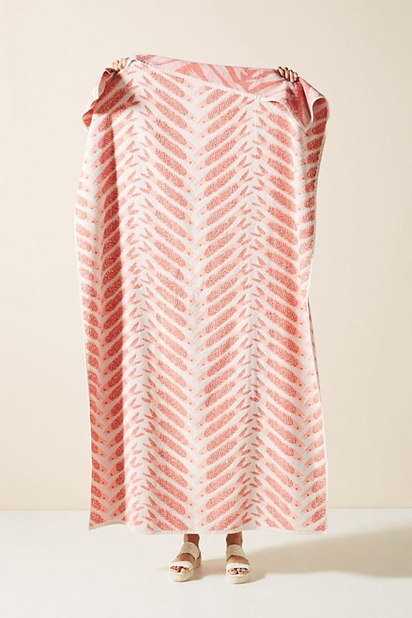 Slide View: 1: Emily Isabella Herringbone Beach Towel