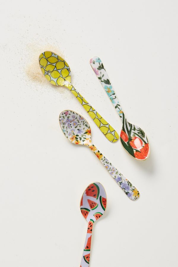 Set Of 4 Colloquial Teaspoons