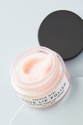 French Girl Organics Bio/Vegan Rose Lip Polish | Lippenpeeling Mit Rose & Minze, 30 Ml