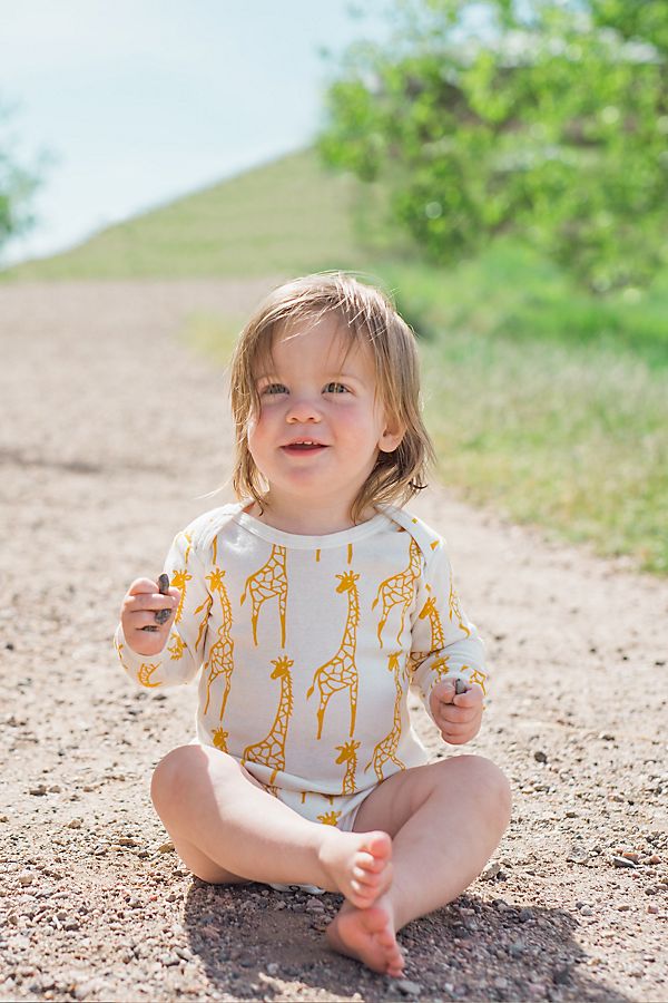 Slide View: 1: Milkbarn Organic Long Sleeve One-Piece
