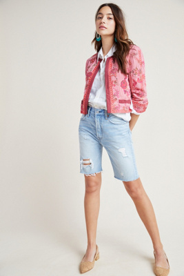 levi's distressed bermuda shorts