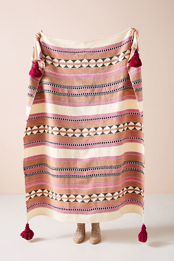 Slide View: 1: Woven Lakshmi Throw Blanket