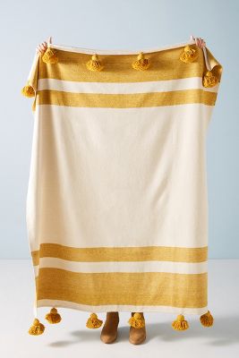 Anthropologie + Coren Faux Fur Throw Blanket