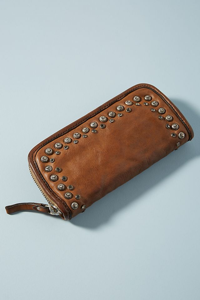 Campomaggi Stud-Trimmed Leather Wallet | Anthropologie