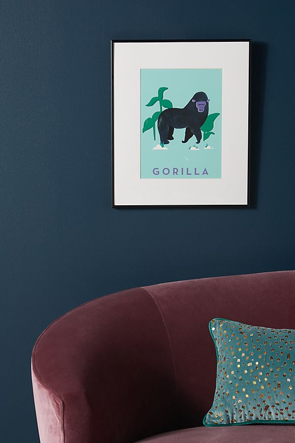 Slide View: 1: Gorilla Wall Art