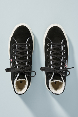 superga lined high top sneakers