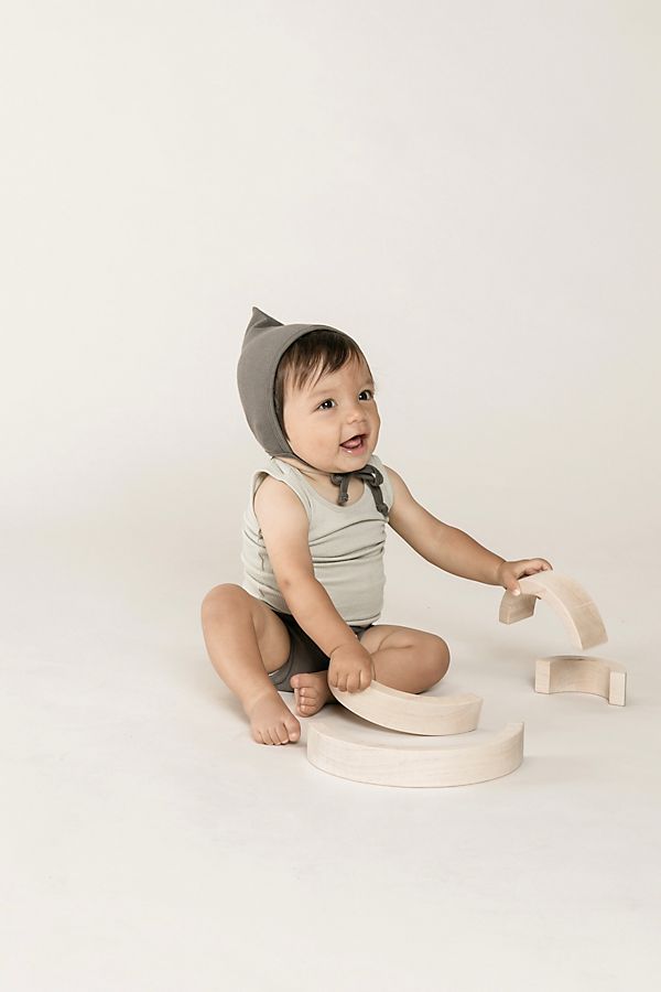 Slide View: 1: Quincy Mae Ribbed Baby Tank