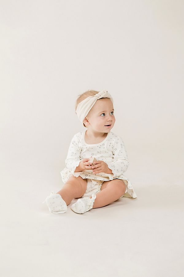 Slide View: 1: Quincy Mae Long Sleeve Baby Dress