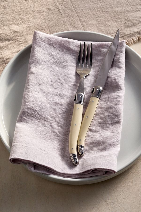 Slide View: 1: Lithuanian Linen Napkins, Set of 2