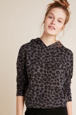 monrow leopard sweatshirt