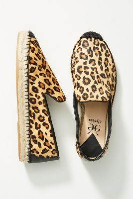 leopard espadrille flats