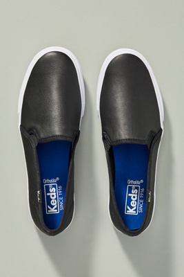 keds double decker slip on leather