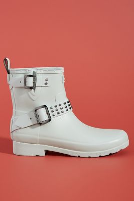 hunter biker rain boots