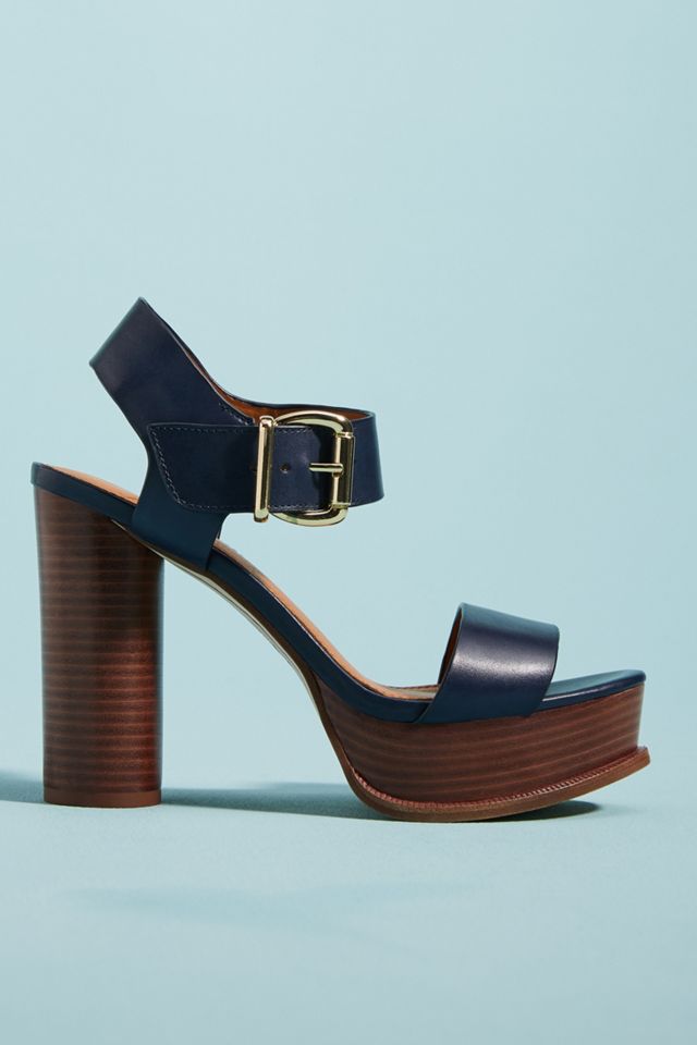 Sarto by Franco Sarto Leather Platform Heels Anthropologie