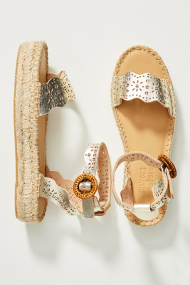 soludos gold espadrilles