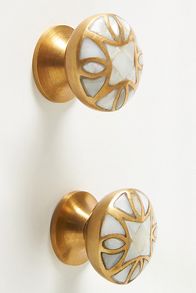 Slide View: 3: Mother-of-Pearl Knobs, Set of 2