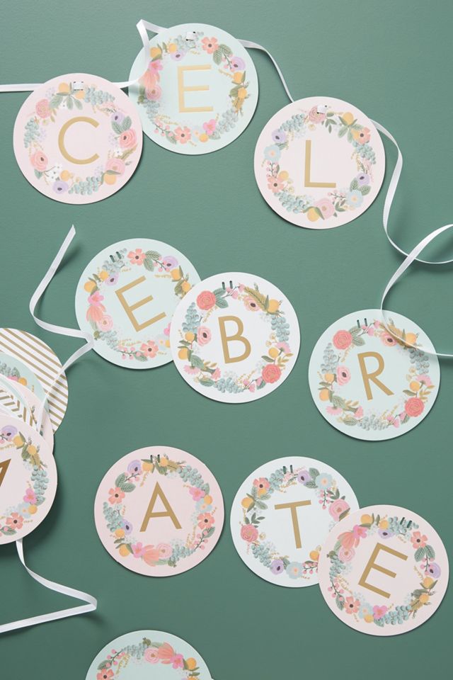 Rifle Paper Co. Garden Party Garland Anthropologie