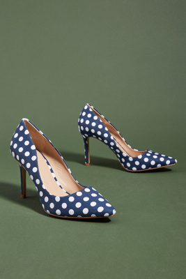 charles david polka dot pumps